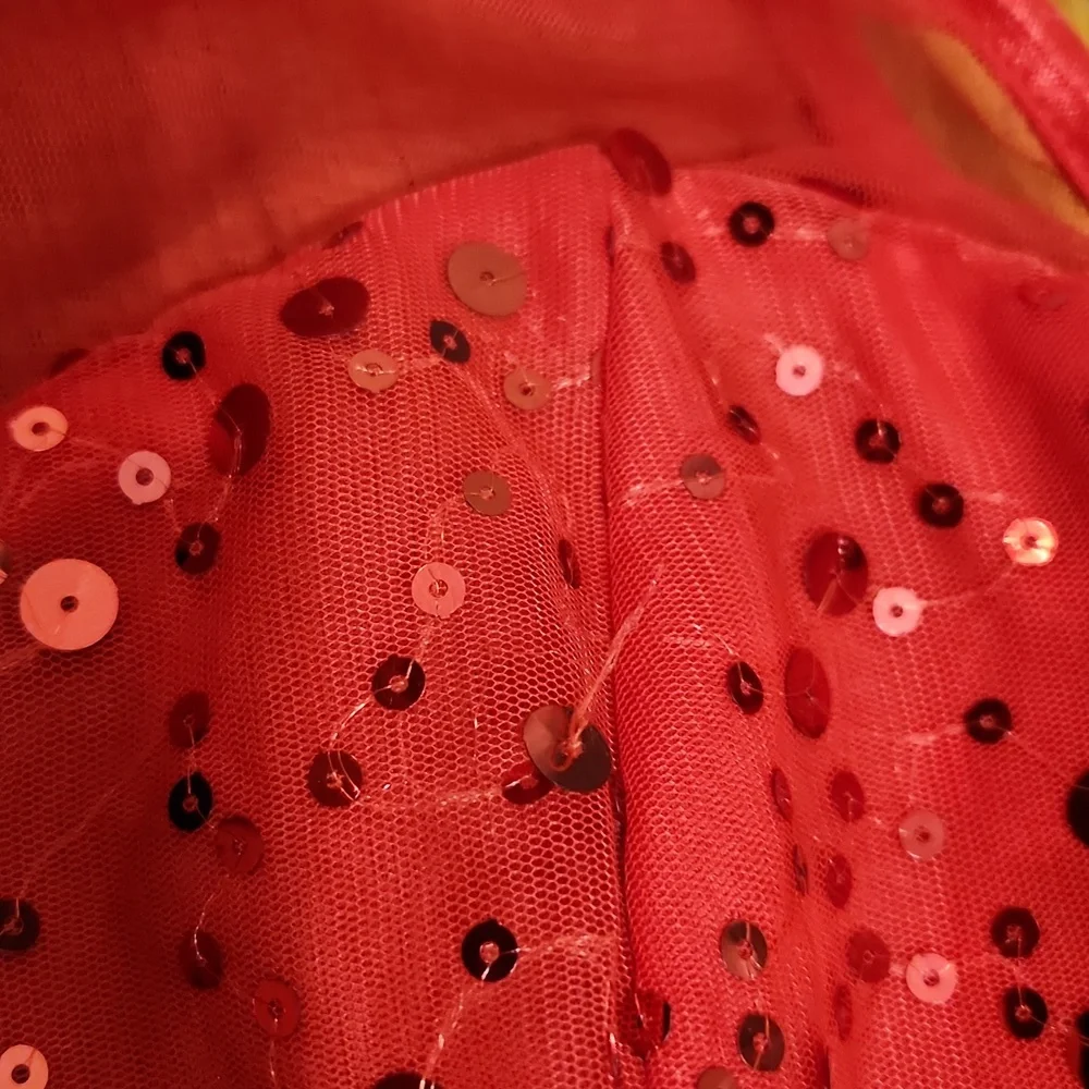 Rue21 Womens Red Sequin Dress Size XL - Picture 6 of 10